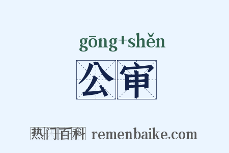 公审是什么意思的图片